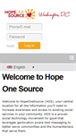 Mobile Screenshot of hopeonesource.org